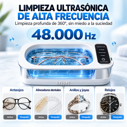Limpiador Ultrasonico Portatil Y Digital Arvano